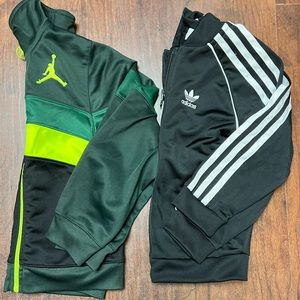 Boys Jordans and Adidas sweater size 6